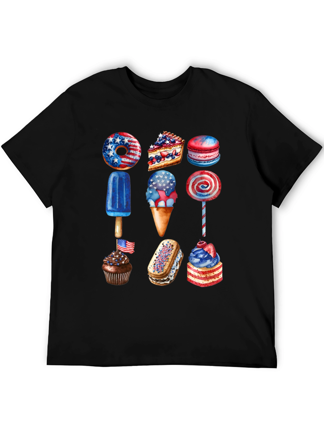 Patriotic Desserts T-Shirt - USA Celebration Tee