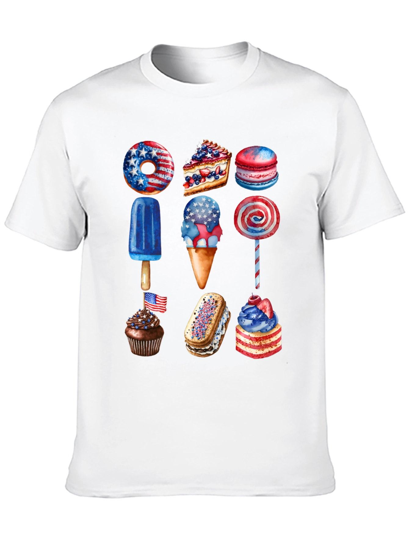 Patriotic Desserts T-Shirt - USA Celebration Tee