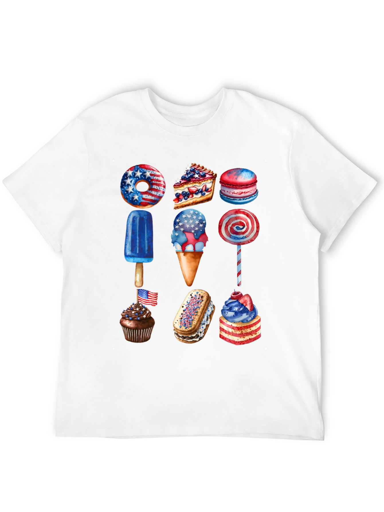 Patriotic Desserts T-Shirt - USA Celebration Tee