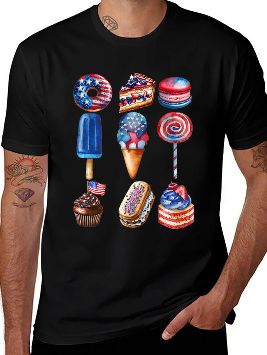 Patriotic Desserts T-Shirt - USA Celebration Tee