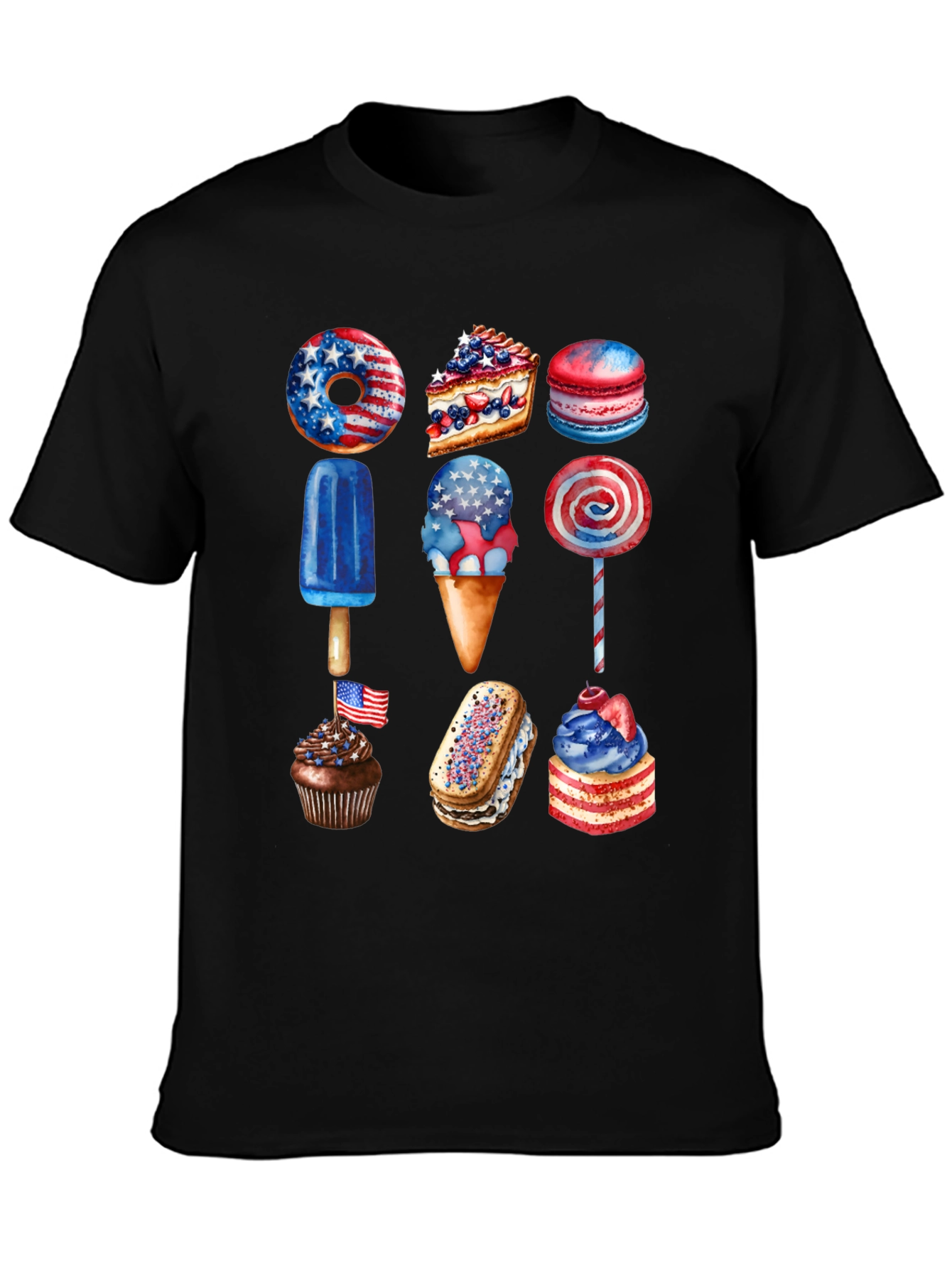 Patriotic Desserts T-Shirt - USA Celebration Tee