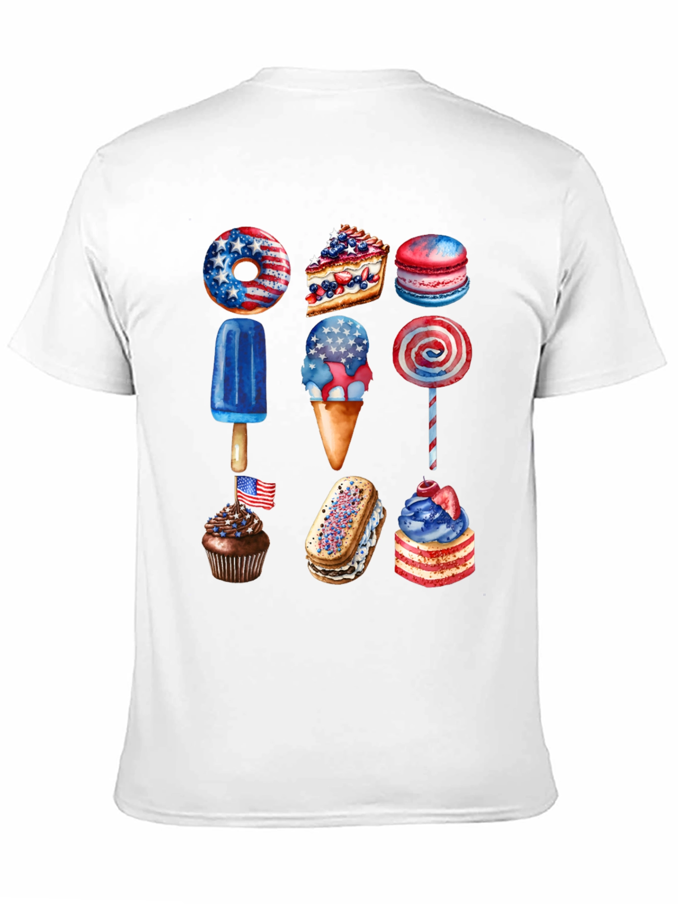 Patriotic Desserts T-Shirt - USA Celebration Tee