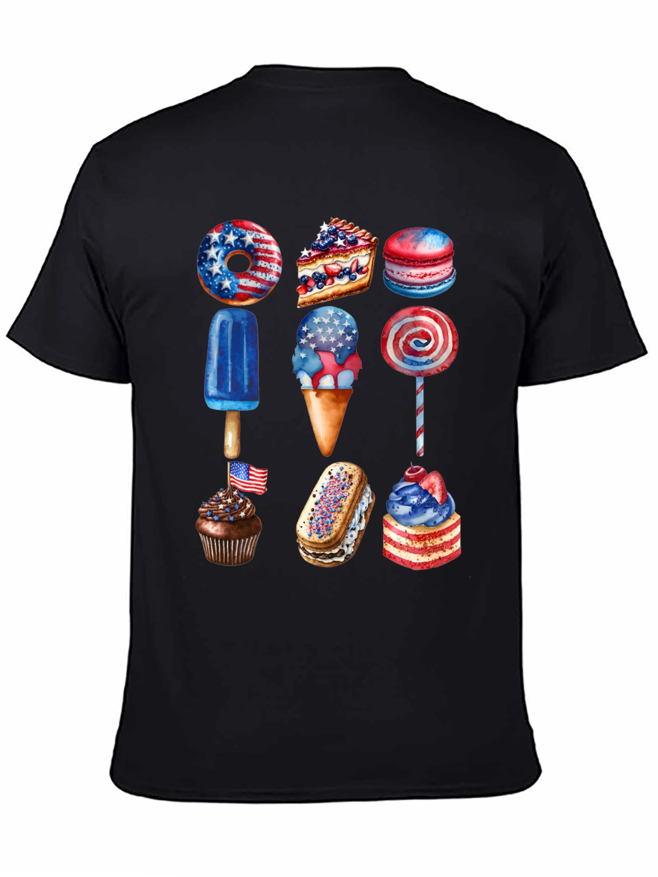 Patriotic Desserts T-Shirt - USA Celebration Tee