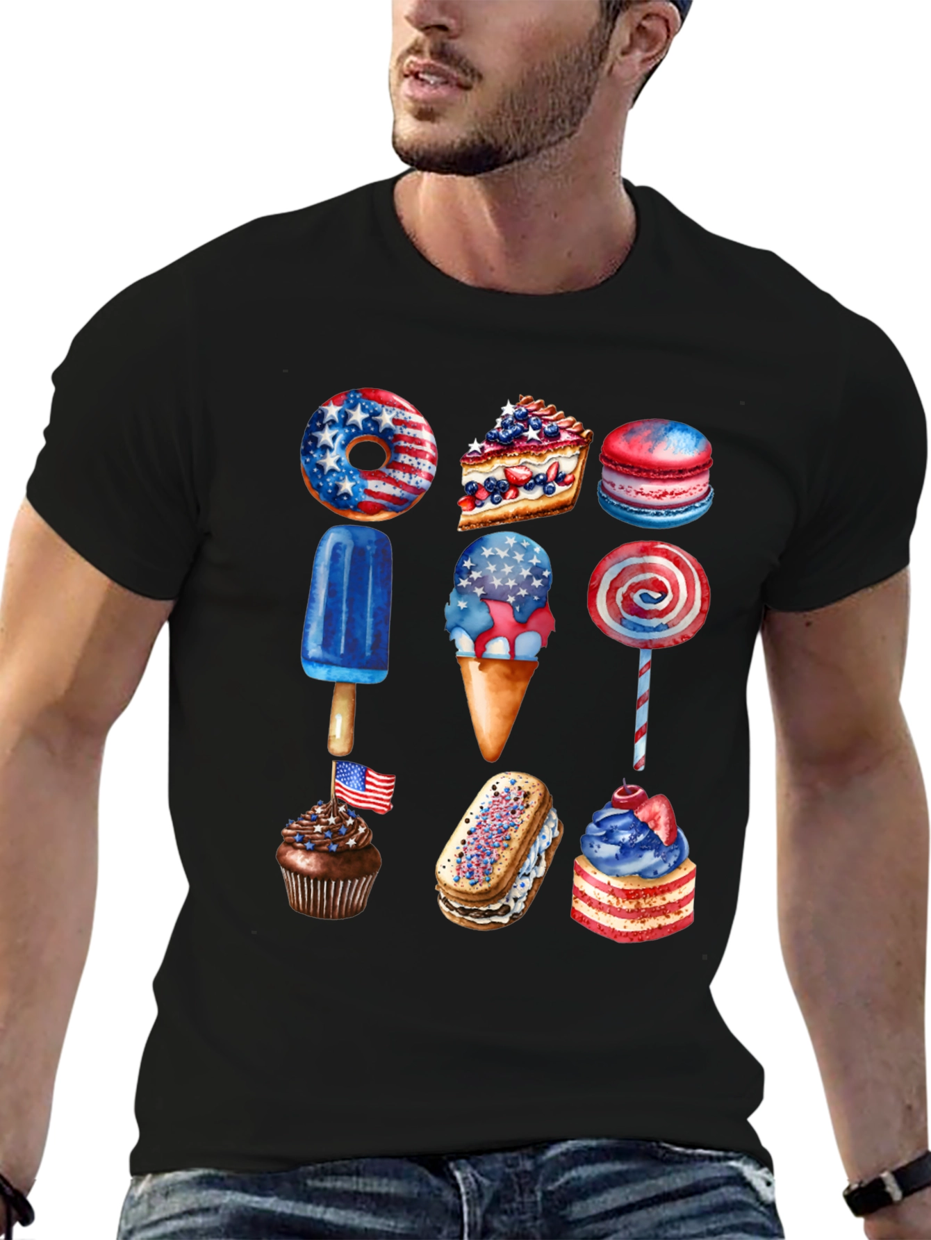 Patriotic Desserts T-Shirt - USA Celebration Tee