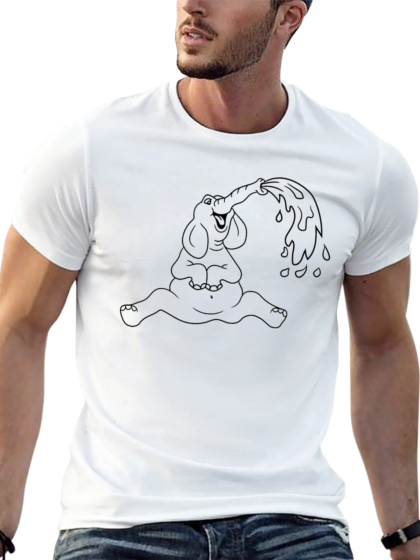 Elephant Water Black Tee