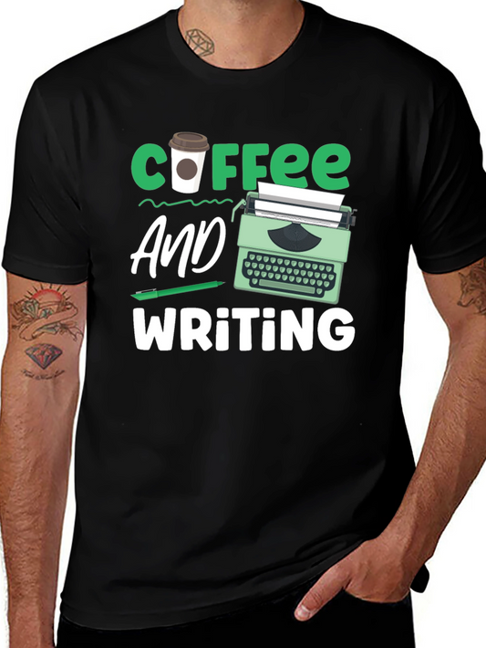Coffee & Writing T-Shirt - Writers Gift