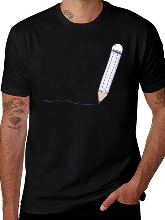 Pencil Drawing T-Shirt - Artistic Design