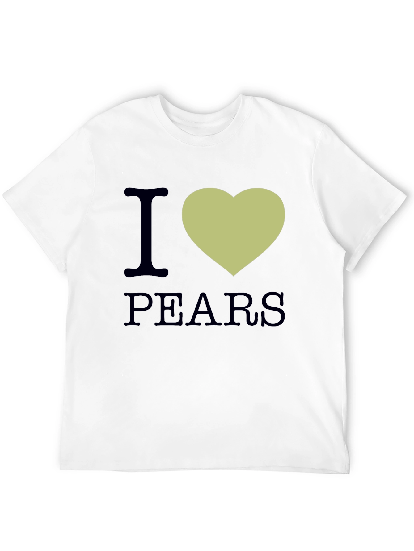 I Heart Pears Graphic T-Shirt - Black