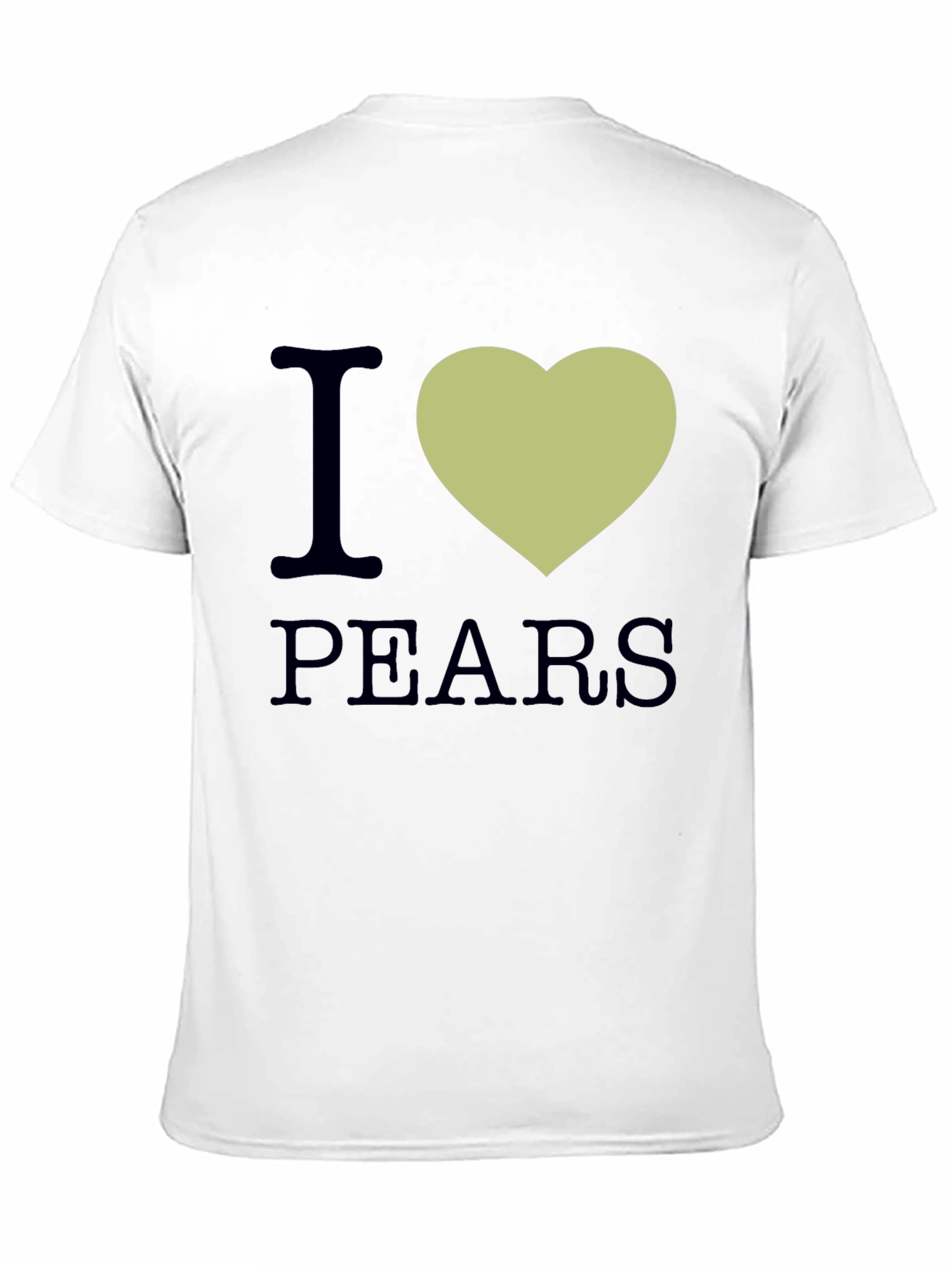 I Heart Pears Graphic T-Shirt - Black