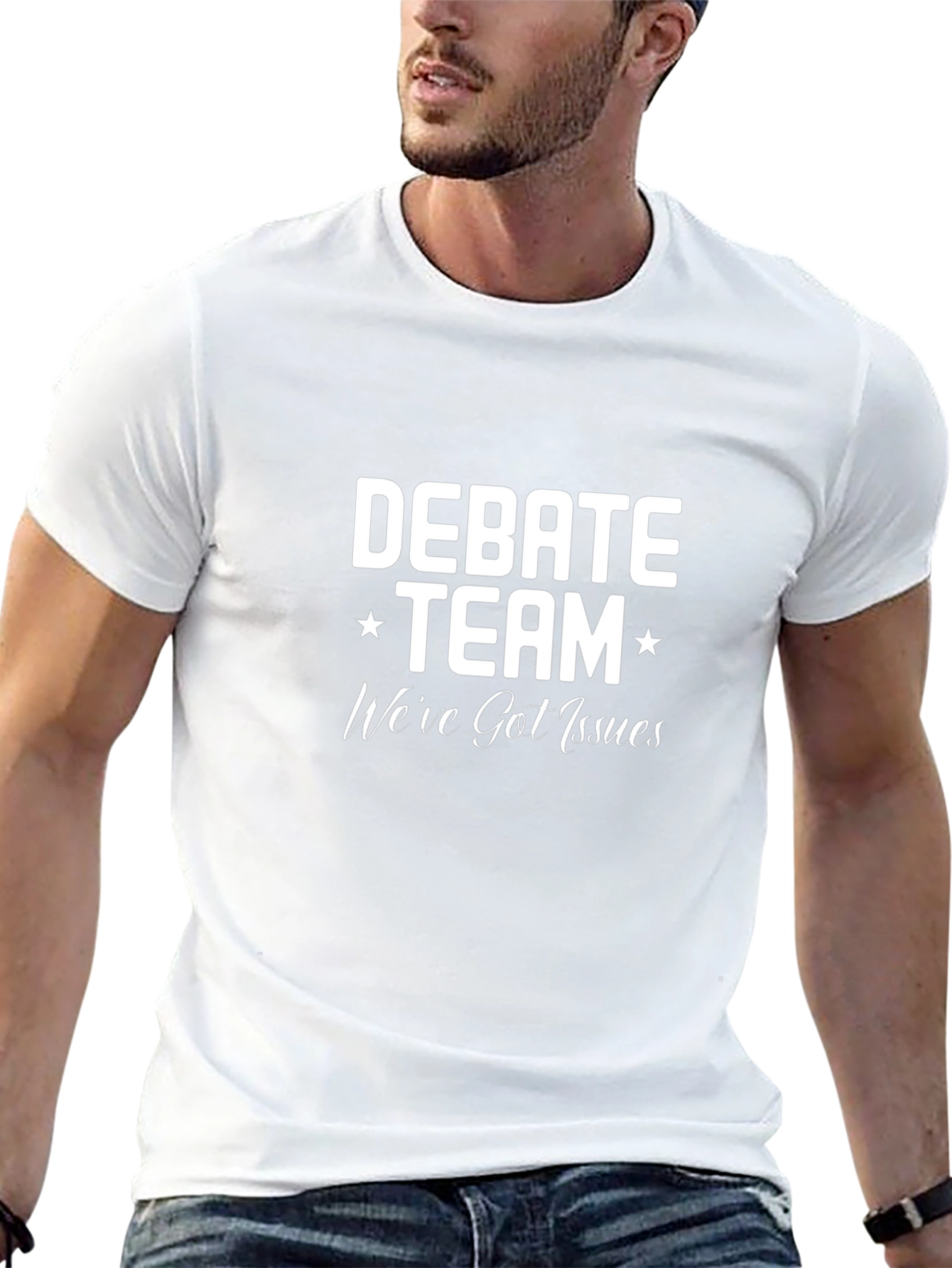 Debate Team Slogan T-Shirt -  Black