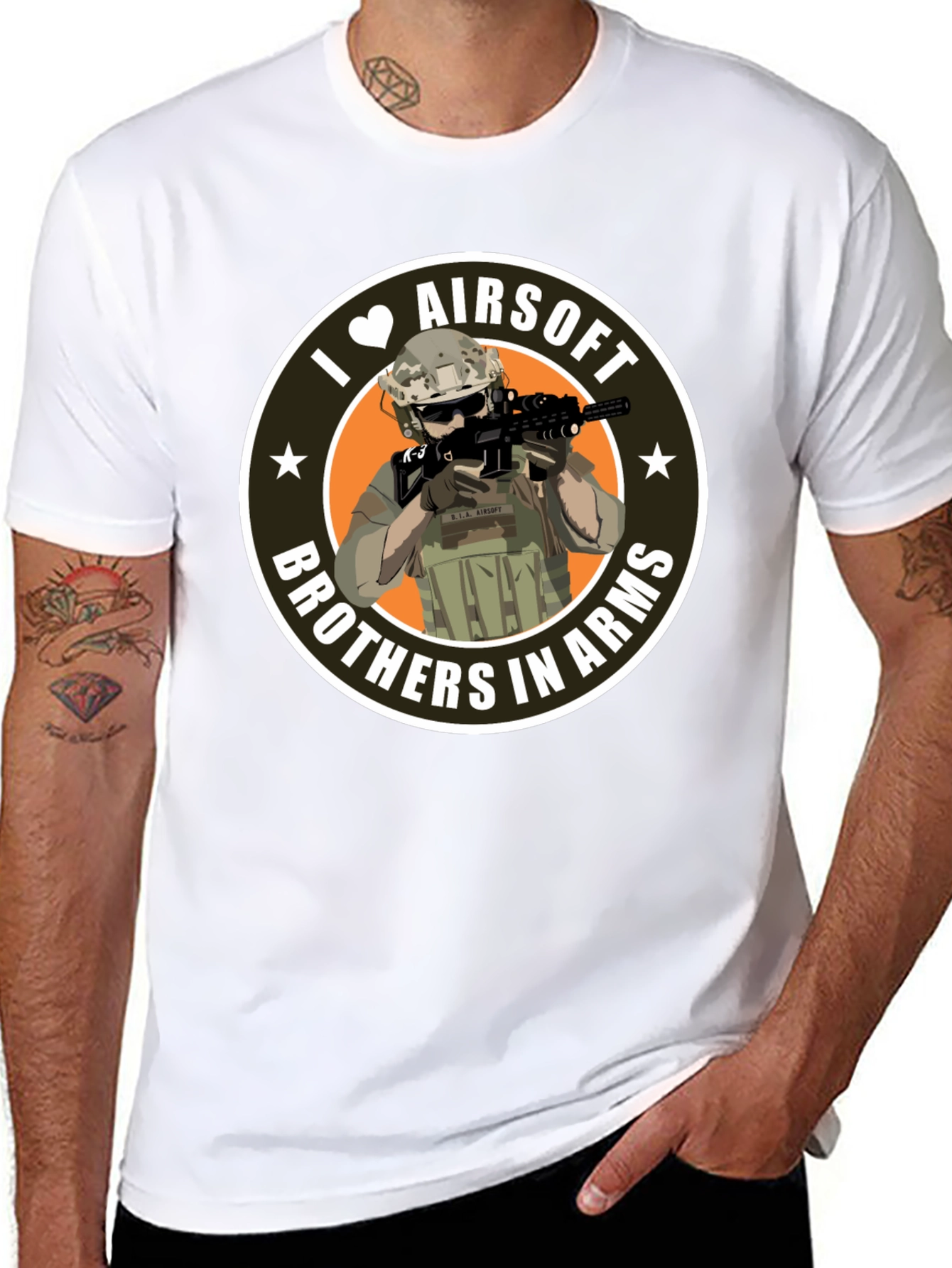 Airsoft Brothers in Arms Graphic T-Shirt