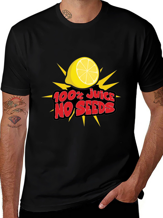 100% Juice No Seeds T-Shirt - Fresh Lemon Tee