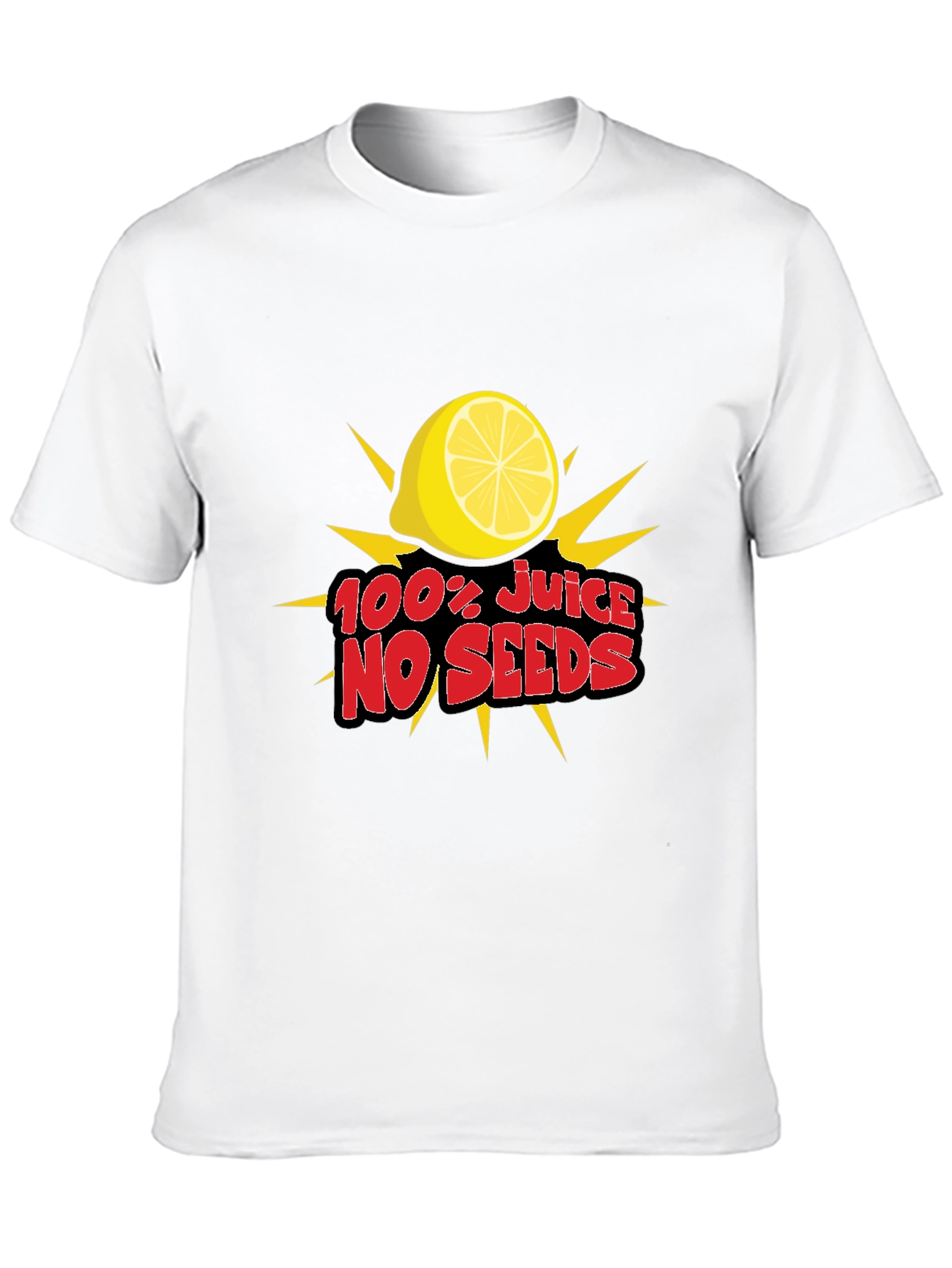 100% Juice No Seeds T-Shirt - Fresh Lemon Tee