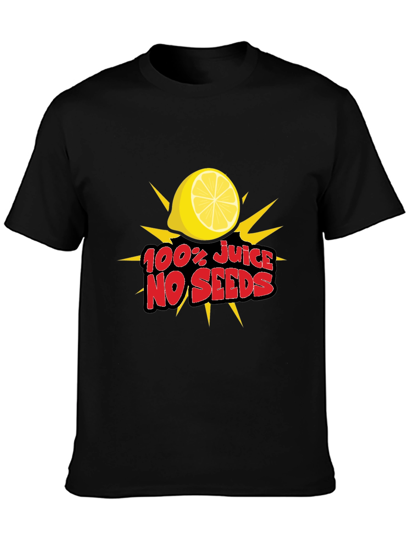 100% Juice No Seeds T-Shirt - Fresh Lemon Tee