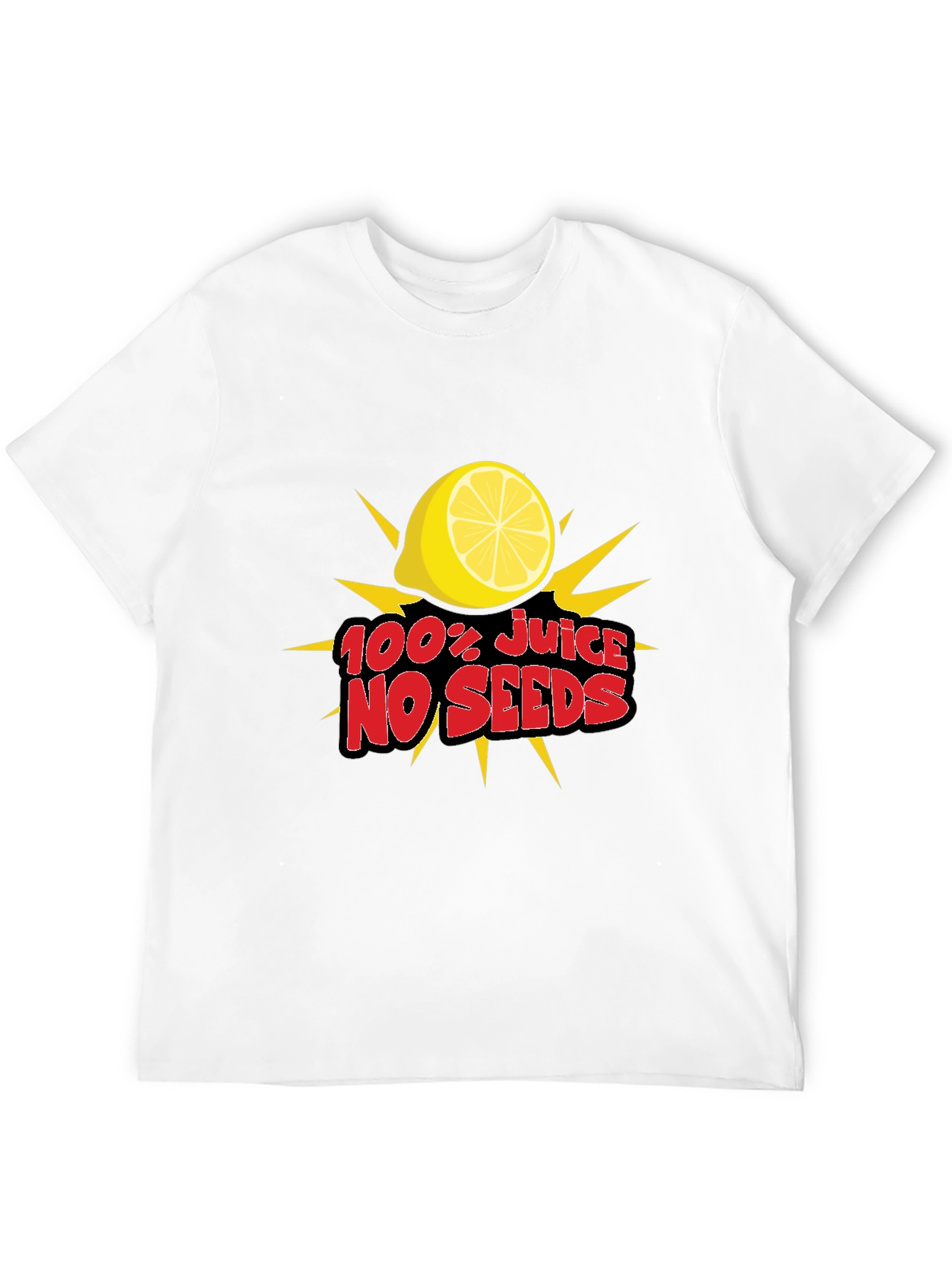 100% Juice No Seeds T-Shirt - Fresh Lemon Tee
