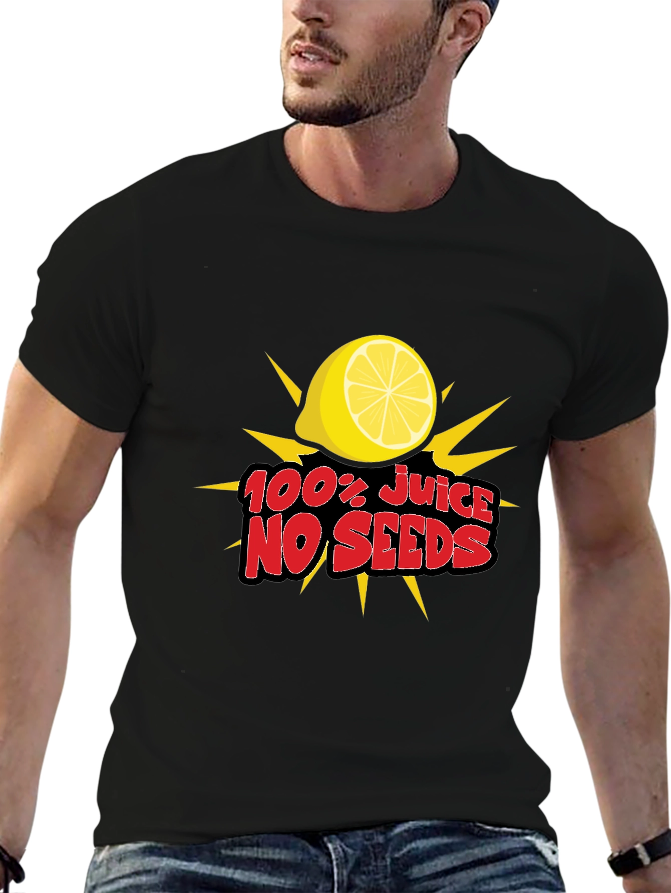 100% Juice No Seeds T-Shirt - Fresh Lemon Tee
