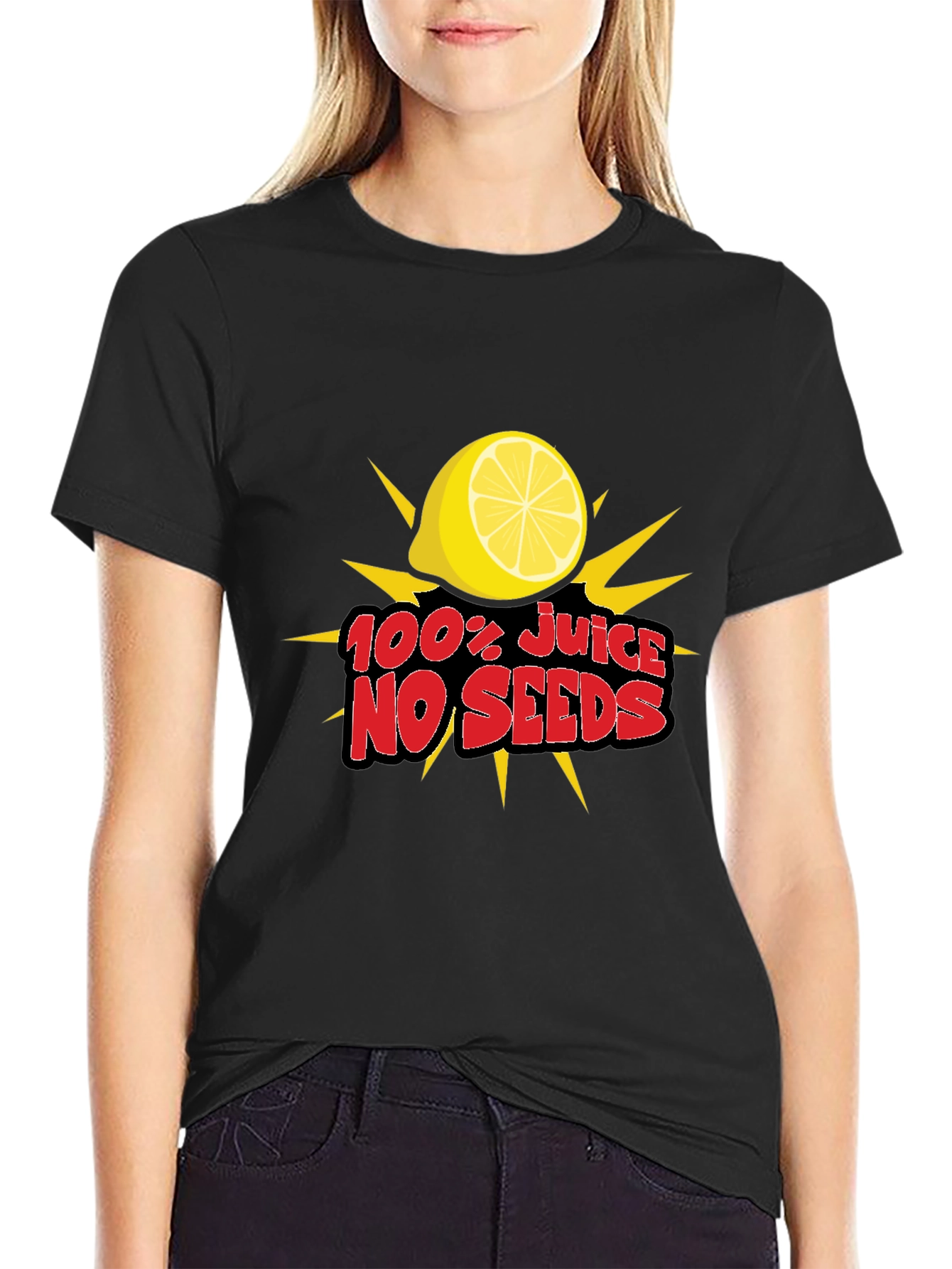 100% Juice No Seeds T-Shirt - Fresh Lemon Tee