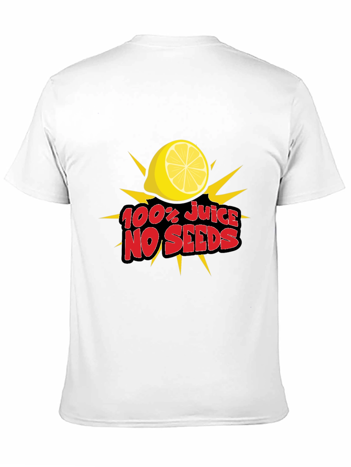 100% Juice No Seeds T-Shirt - Fresh Lemon Tee