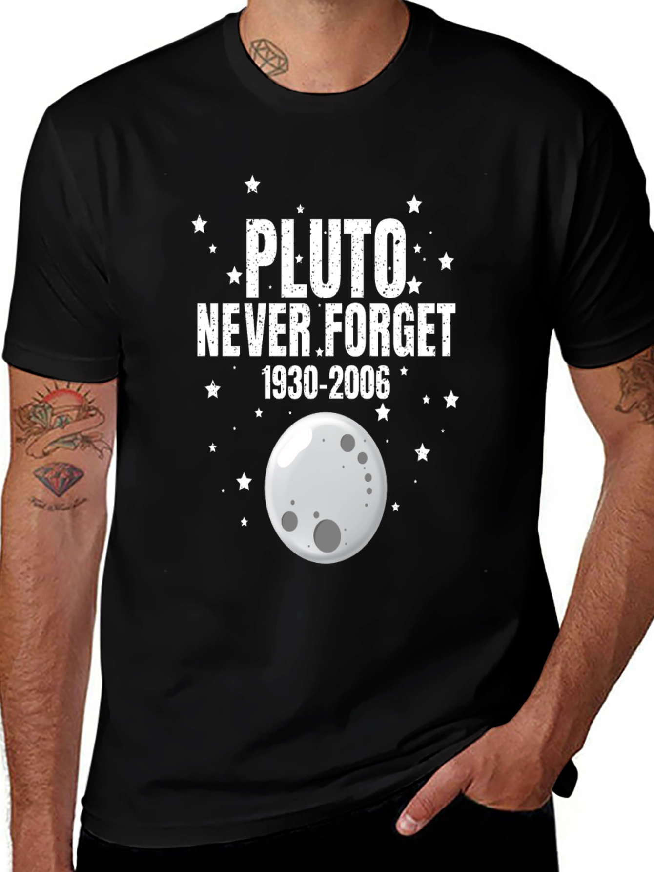 Pluto Never Forget Graphic T-Shirt