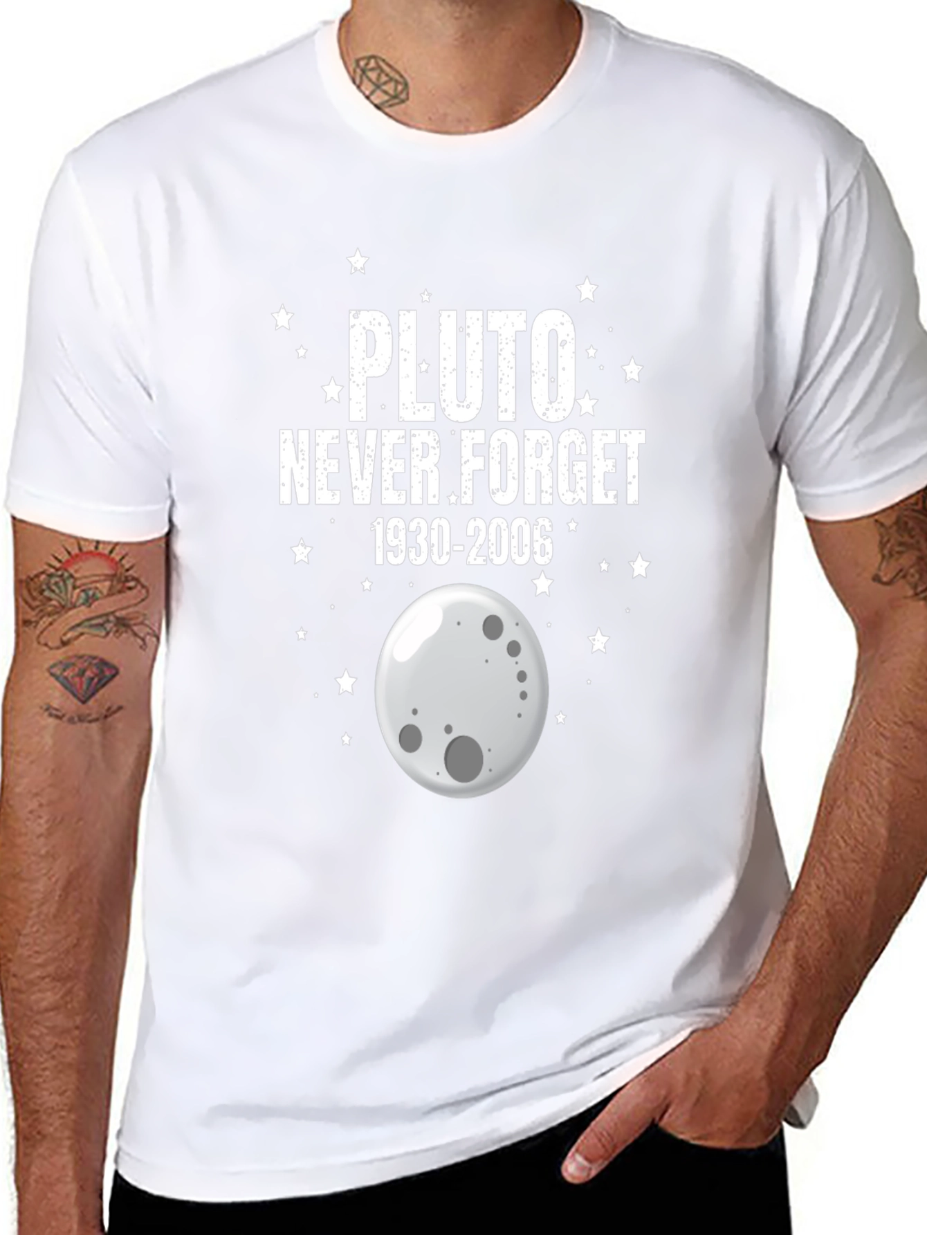 Pluto Never Forget Graphic T-Shirt