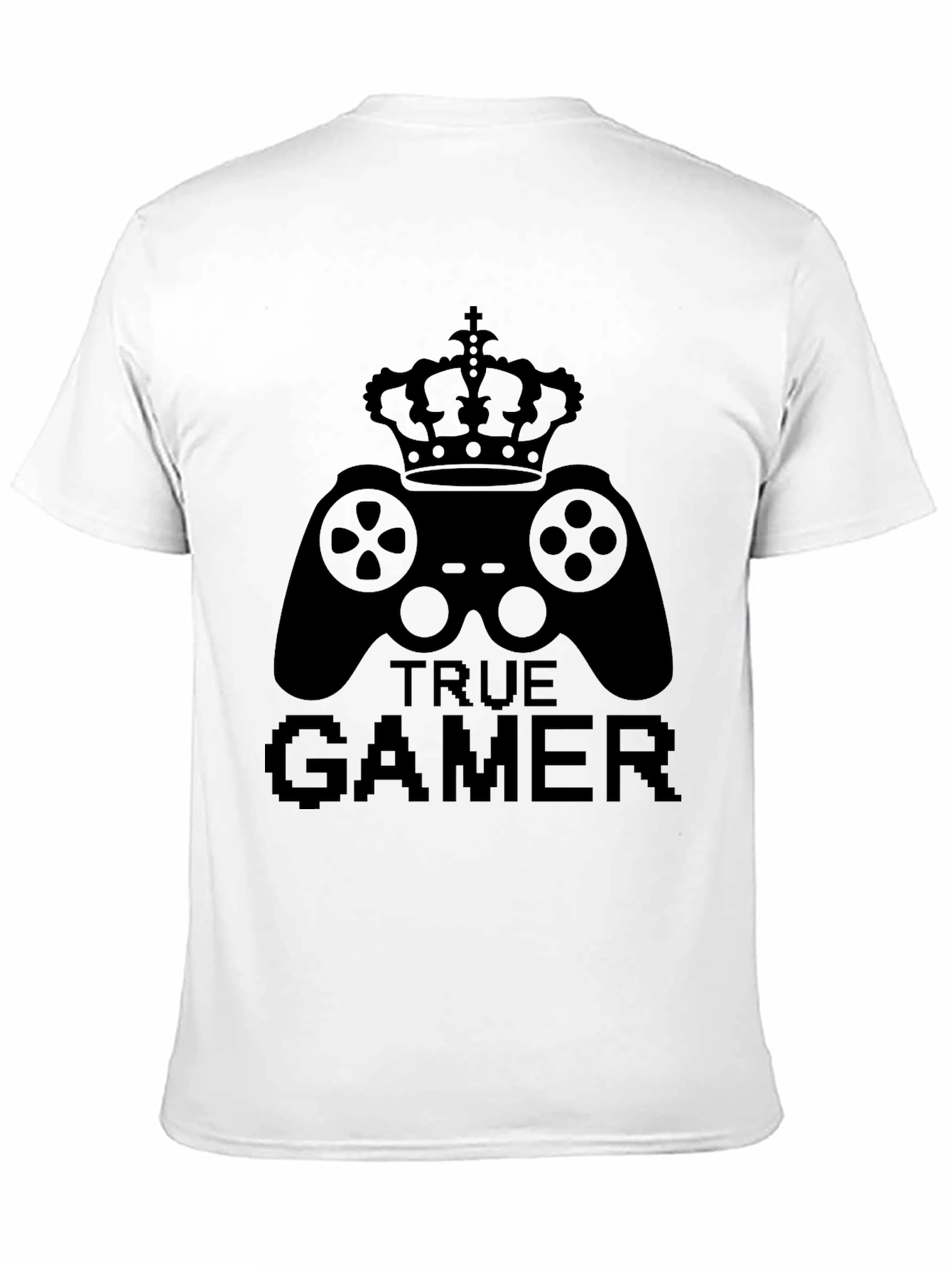 True Gamer Crown Controller Black T-Shirt