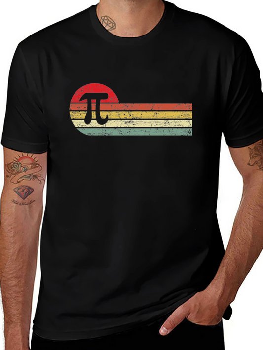 Retro Pi Symbol T-Shirt - Vintage Math Tee