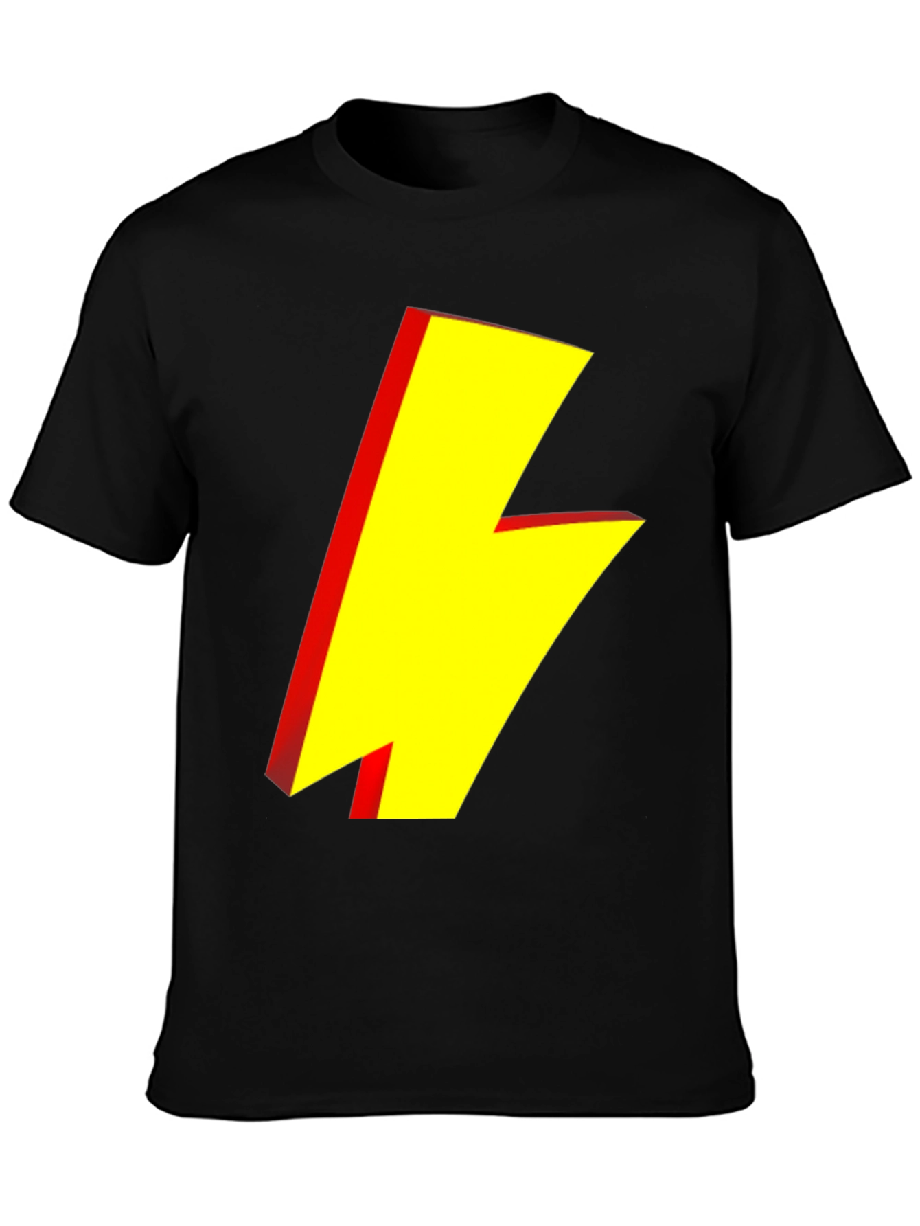 Lightning Bolt Graphic Tee - Black