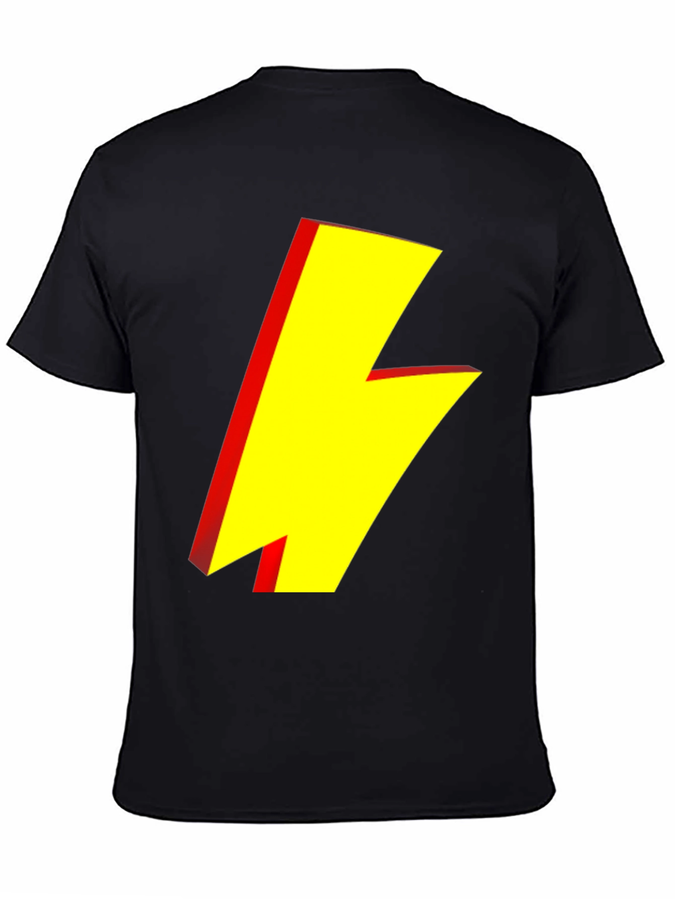Lightning Bolt Graphic Tee - Black