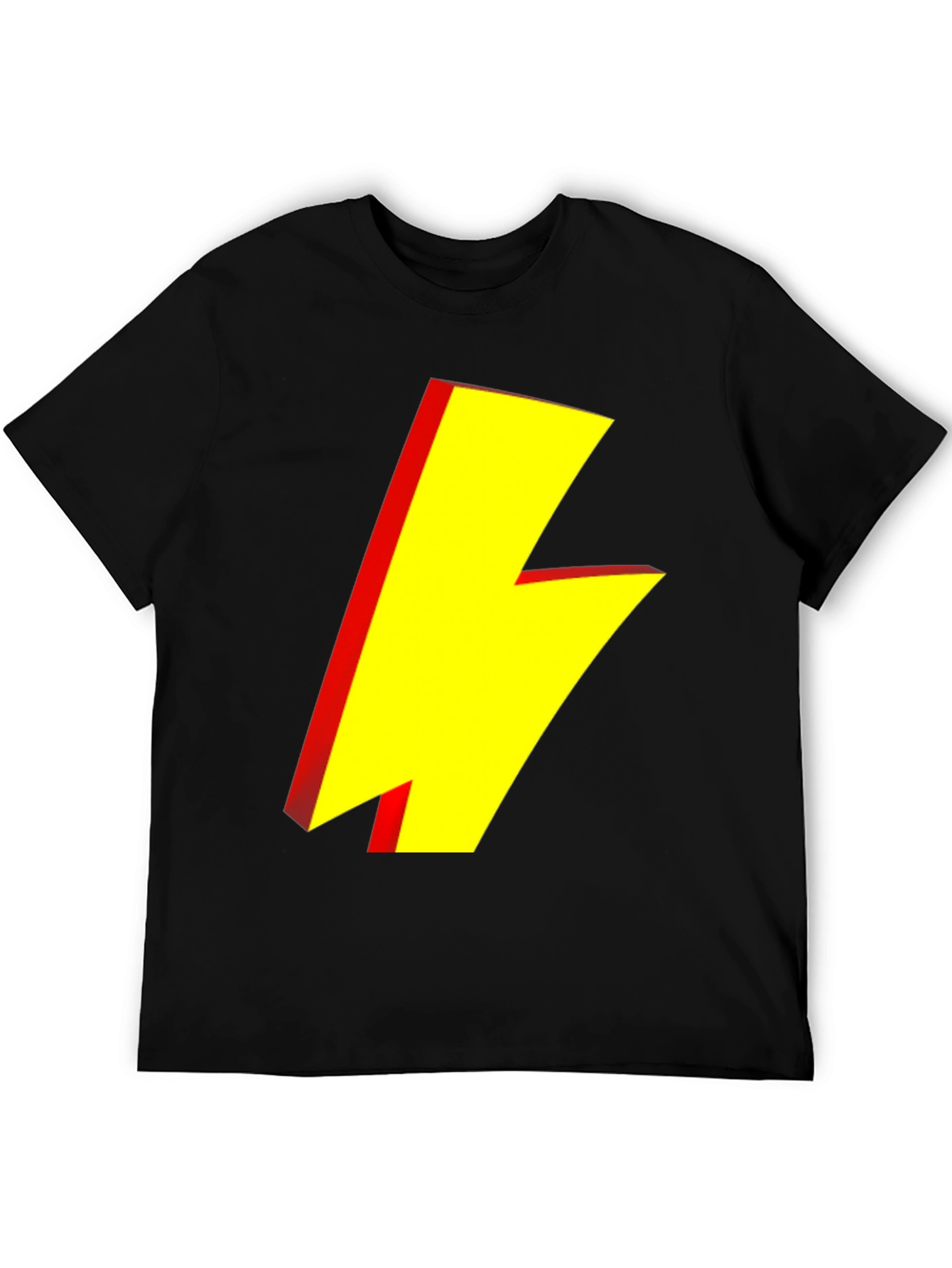 Lightning Bolt Graphic Tee - Black