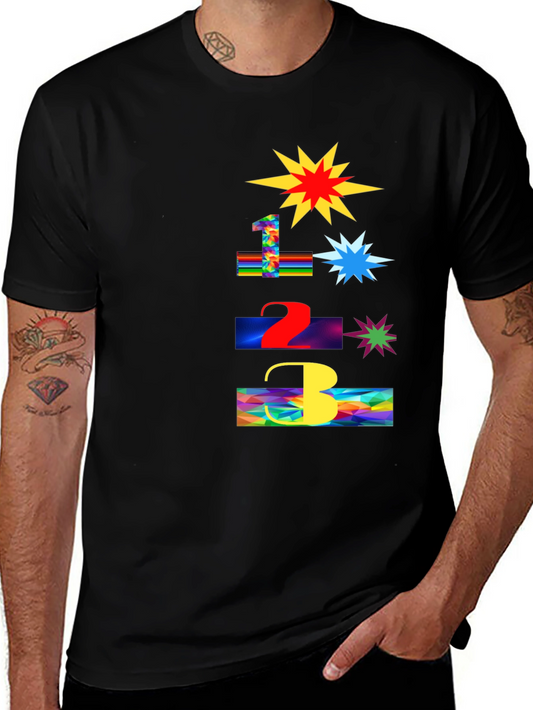 Fun Number Blast T-Shirt - Colorful Graphic Tee