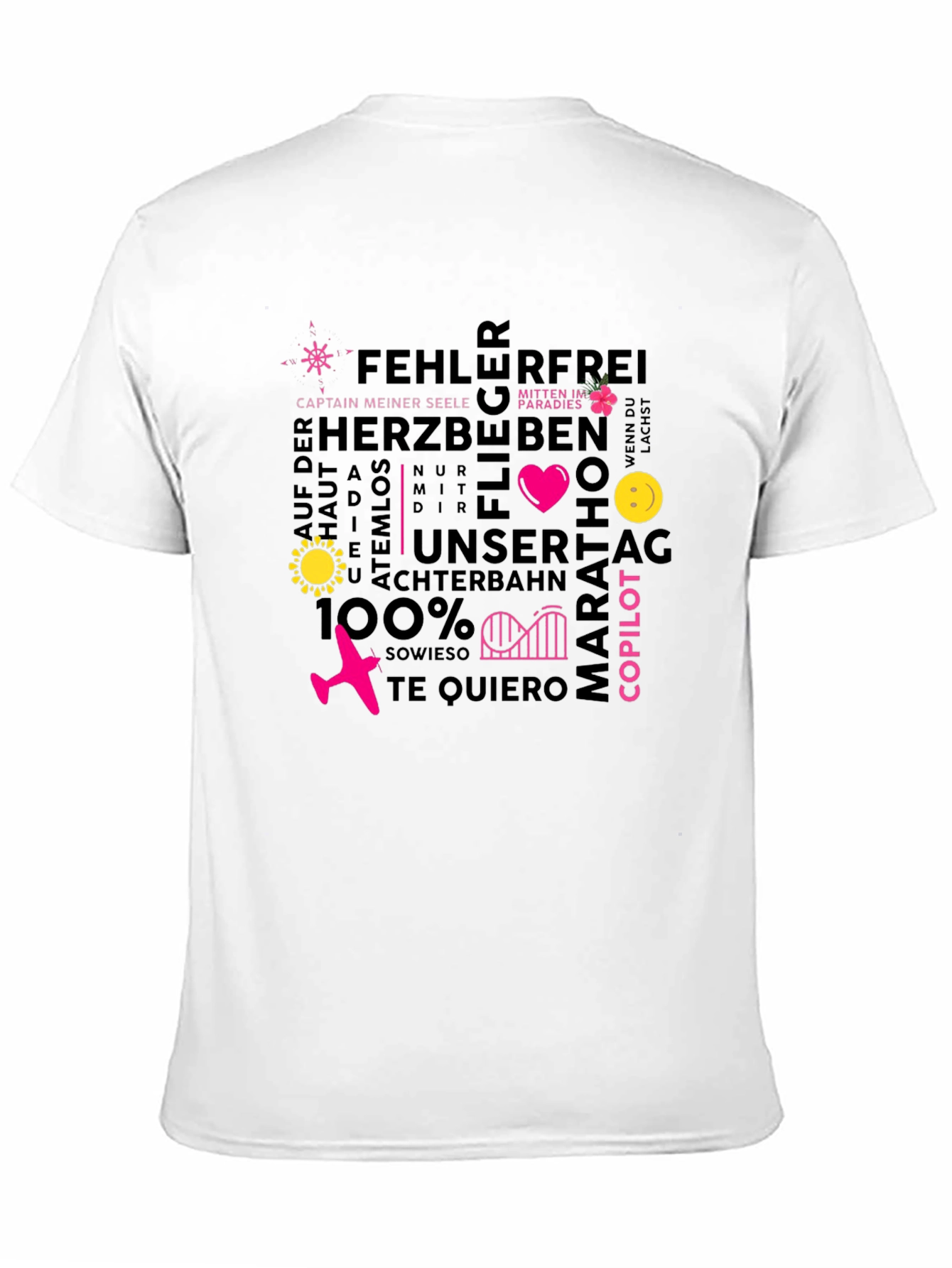 Word Art Graphic Tee - Unique Design