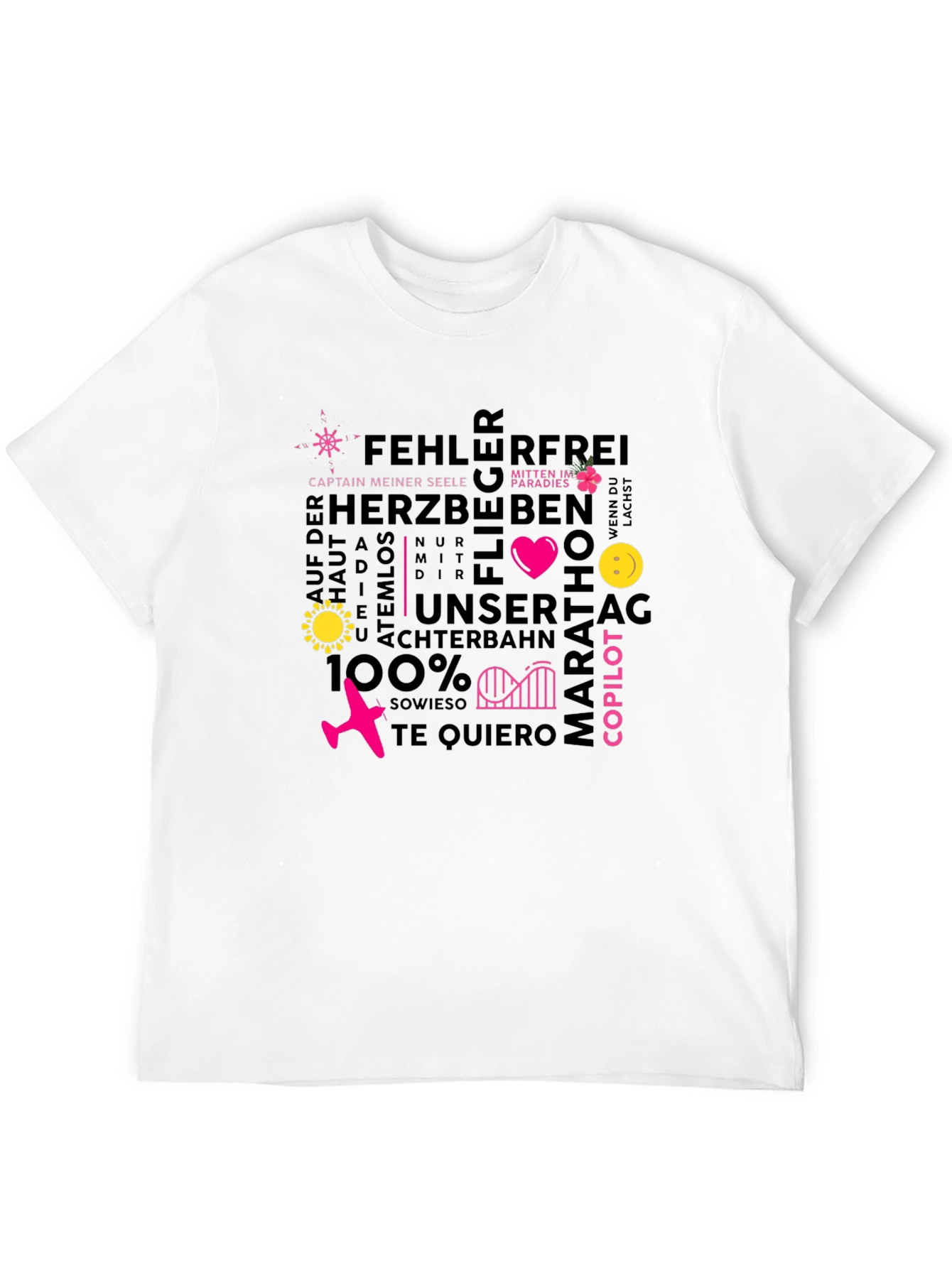 Word Art Graphic Tee - Unique Design