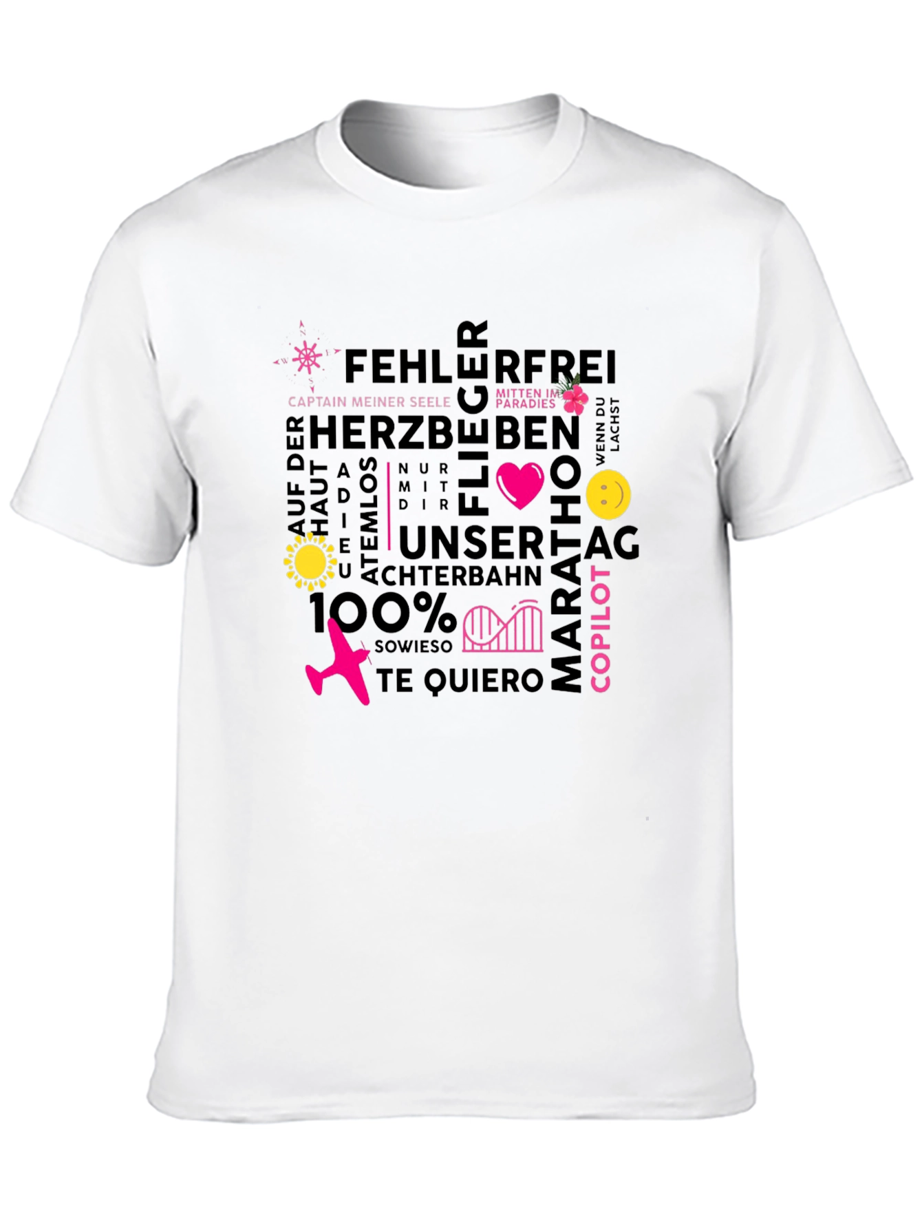 Word Art Graphic Tee - Unique Design