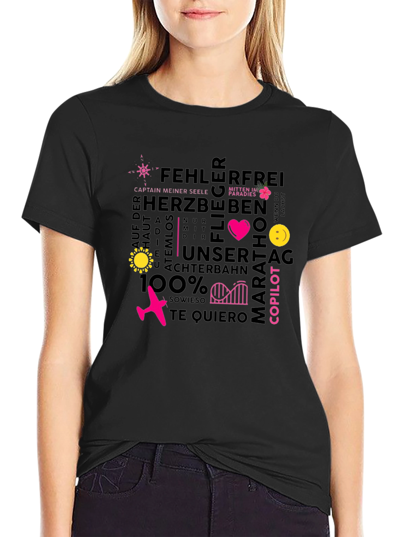 Word Art Graphic Tee - Unique Design
