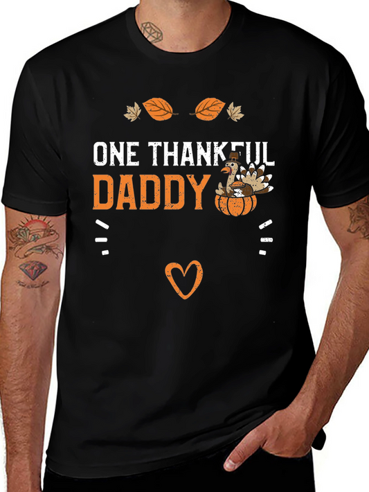 One Thankful Daddy Thanksgiving T-Shirt