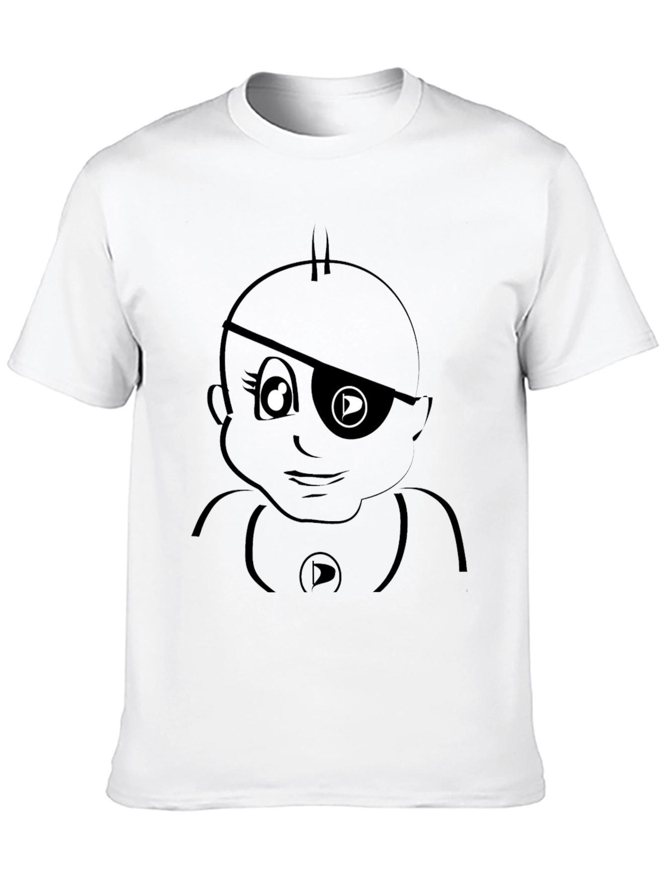 Pirate Baby Graphic Black T-Shirt