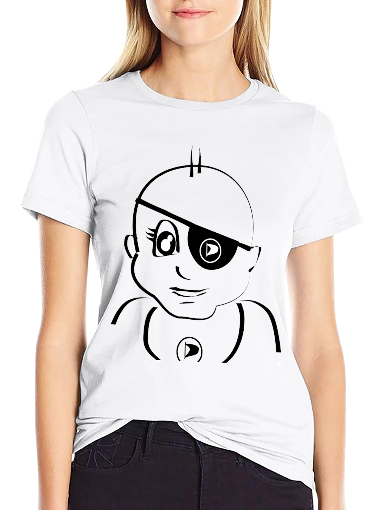 Pirate Baby Graphic Black T-Shirt