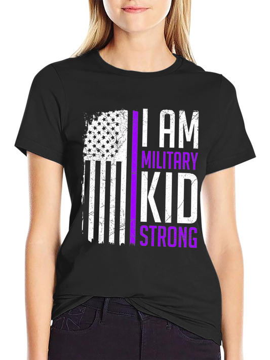 Military Kid Strong Graphic Tee