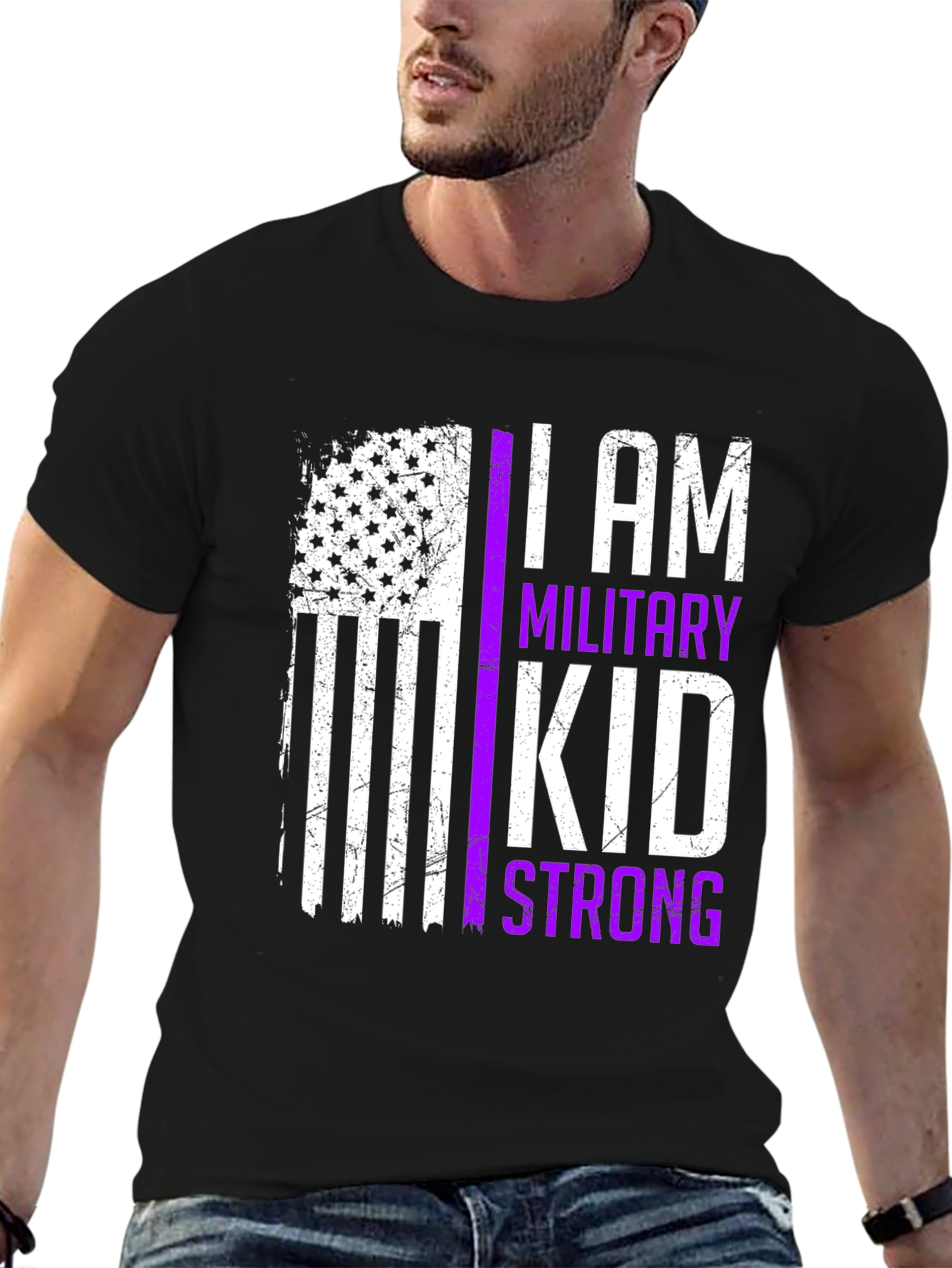 Military Kid Strong Graphic Tee