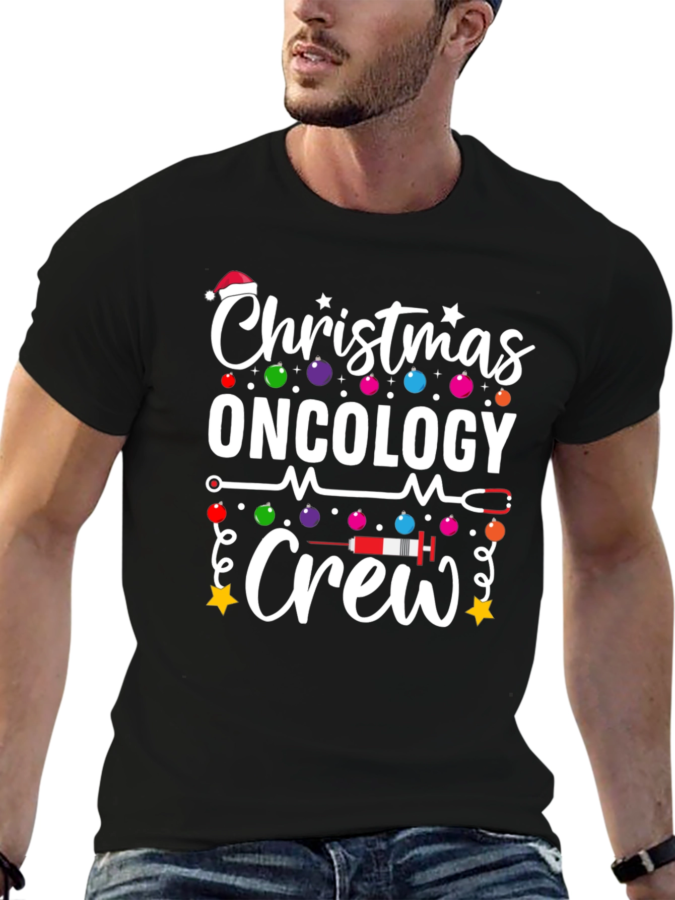 Christmas Oncology Crew Graphic Tee