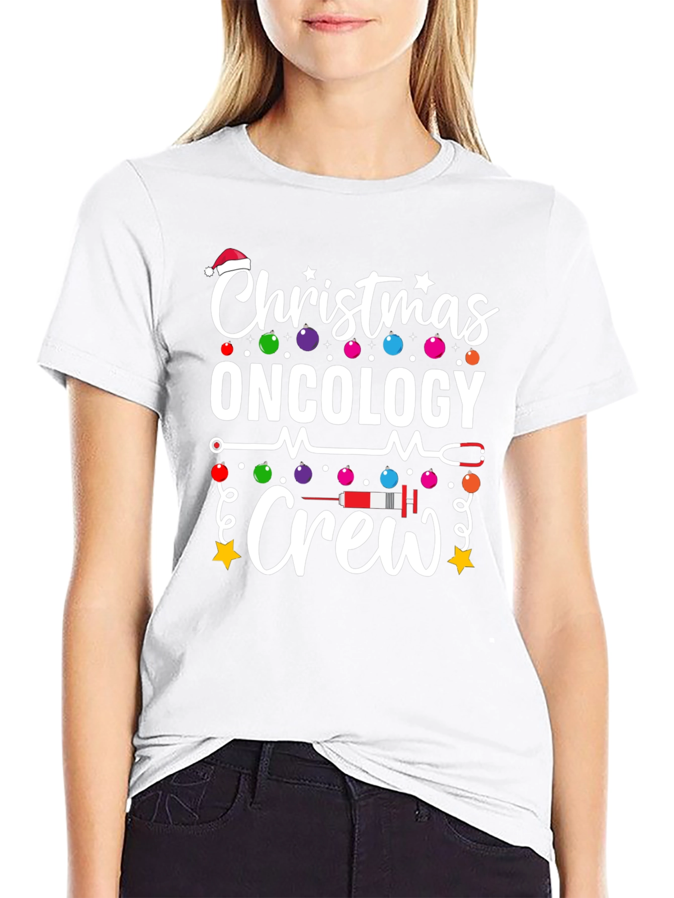Christmas Oncology Crew Graphic Tee