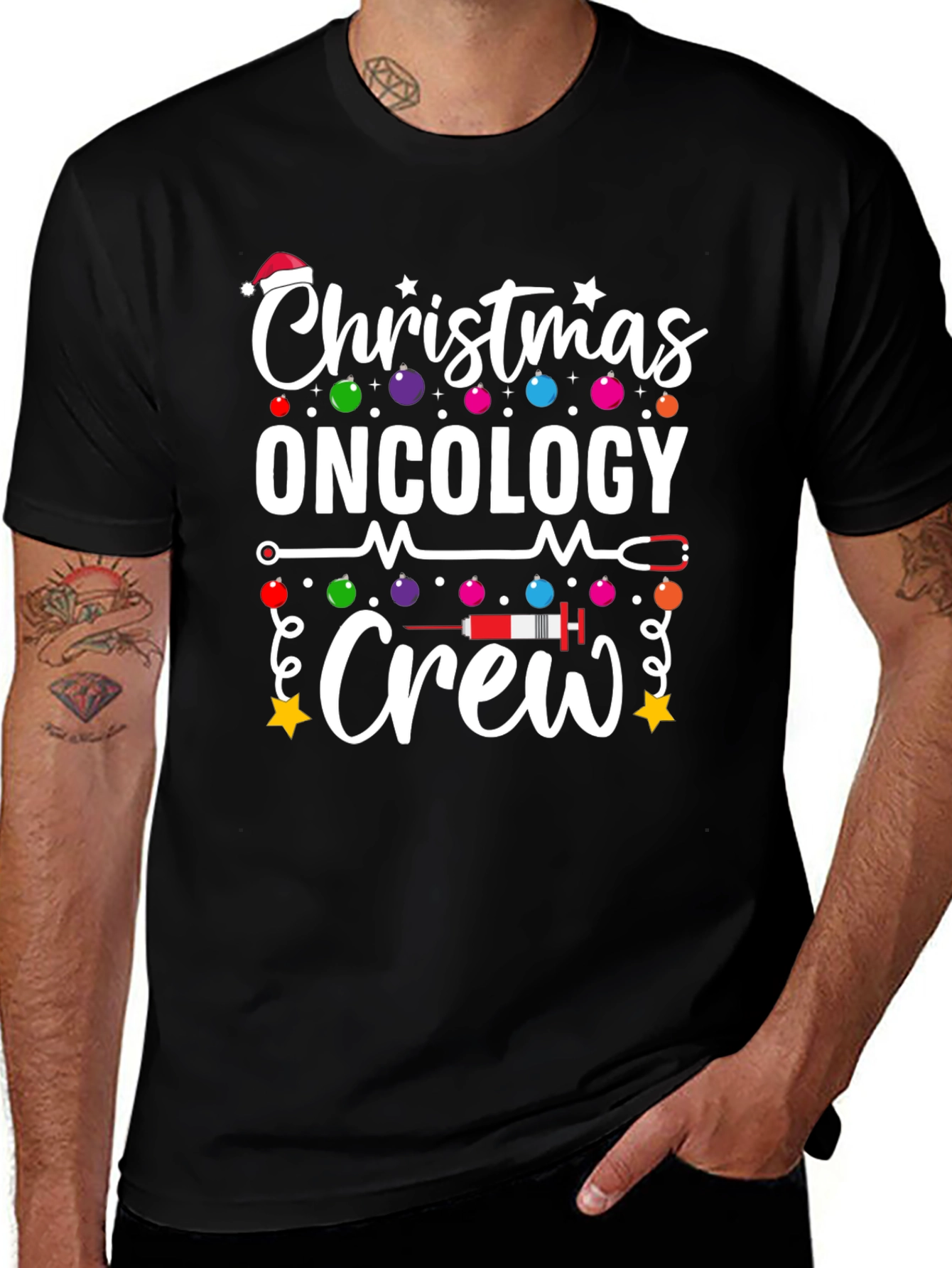 Christmas Oncology Crew Graphic Tee