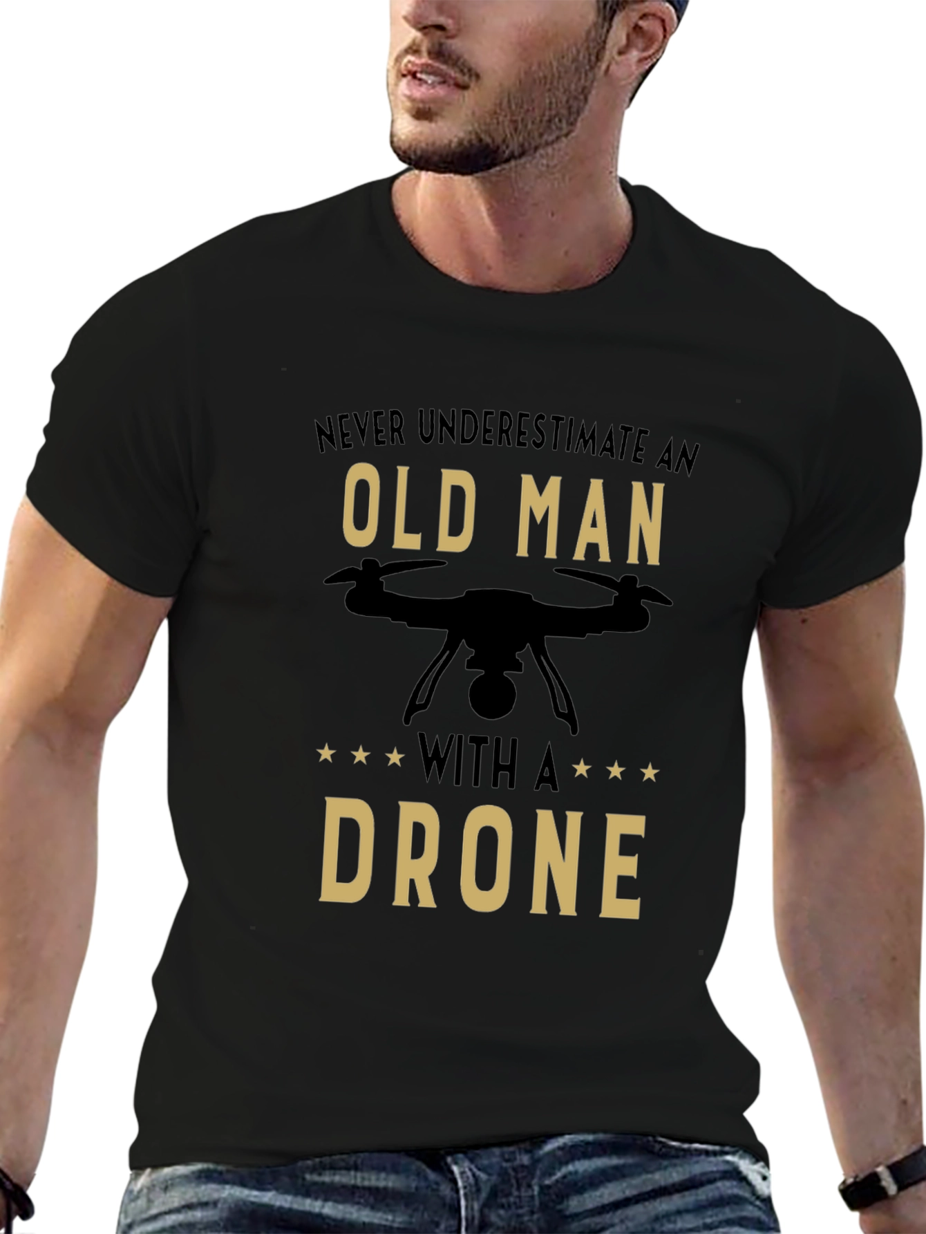 Old Man Drone T-Shirt