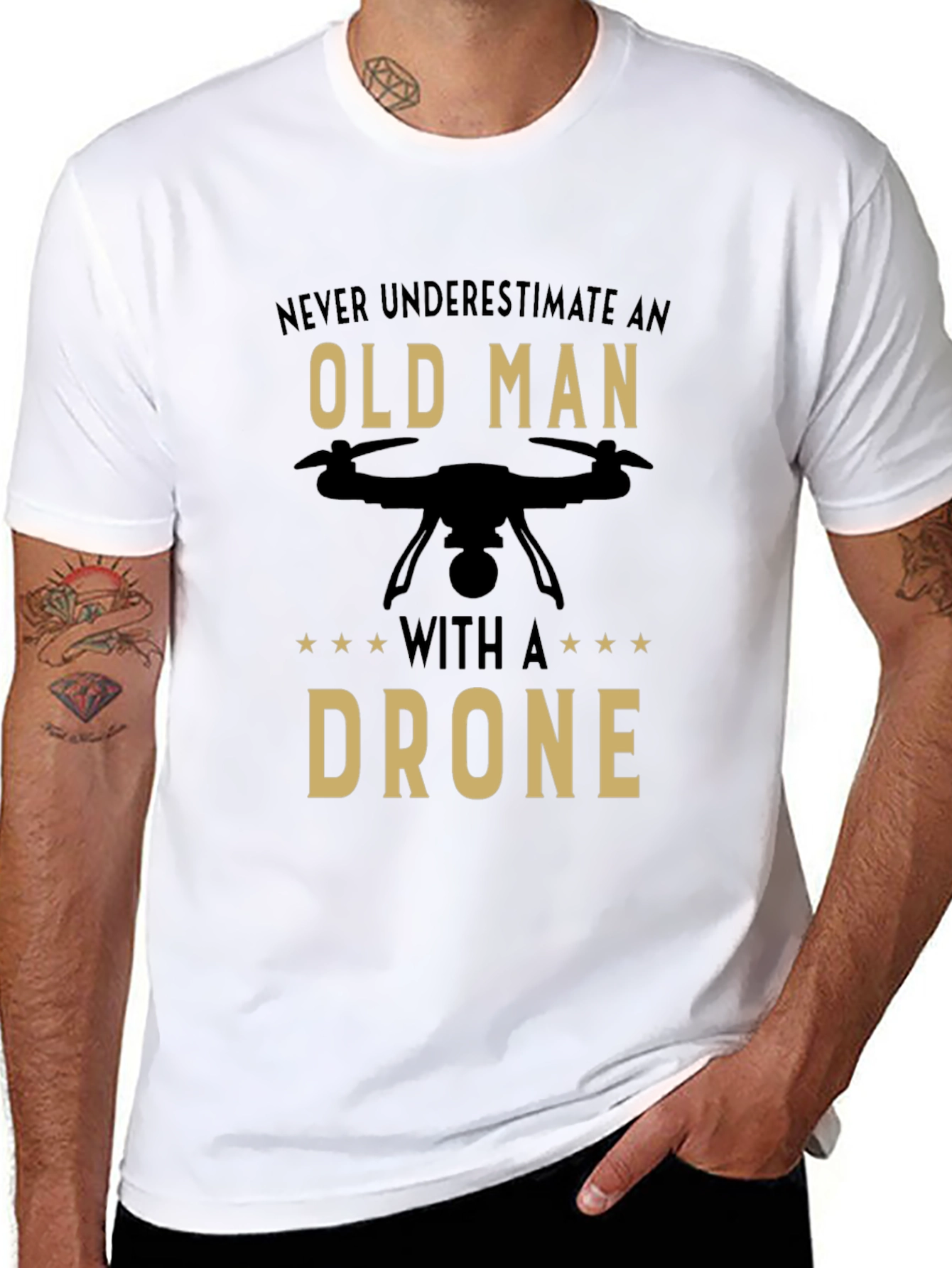 Old Man Drone T-Shirt