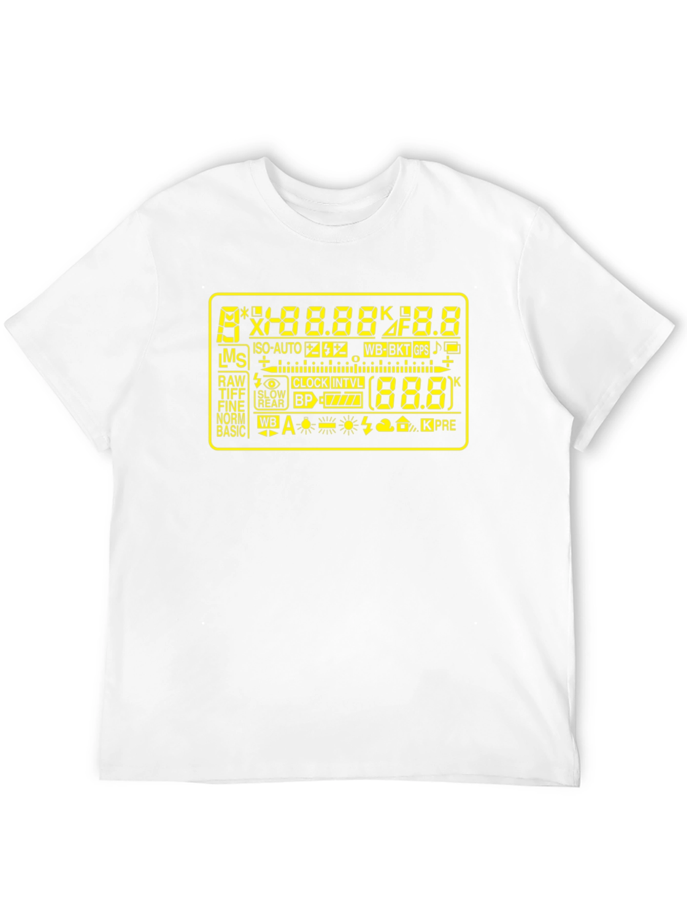 Camera Display Black T-Shirt - Photography Gear
