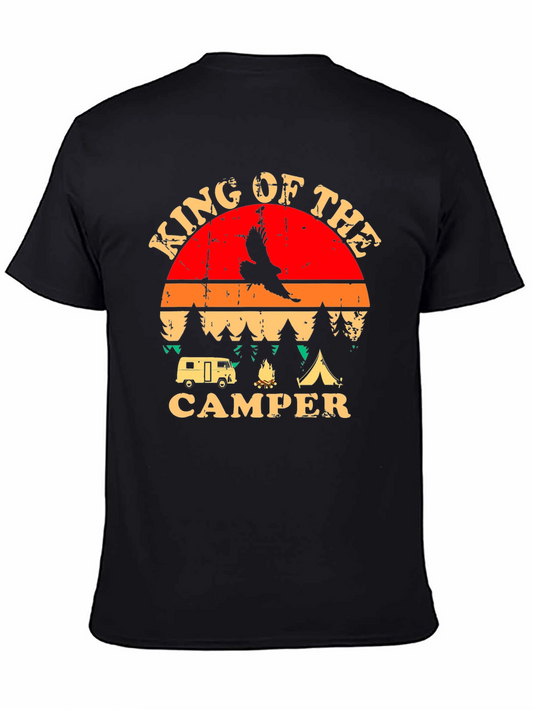 King of the Camper Graphic T-Shirt Camping Adventure