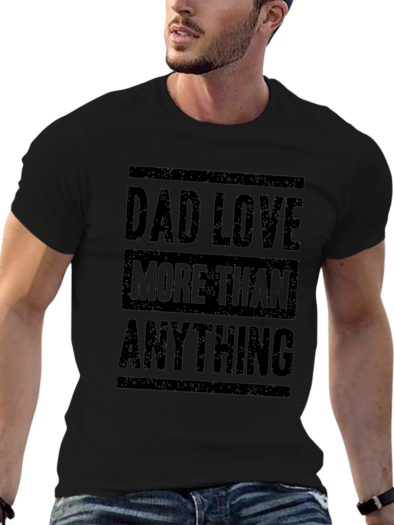 Dad Love More Than Anything Graphic T-Shirt