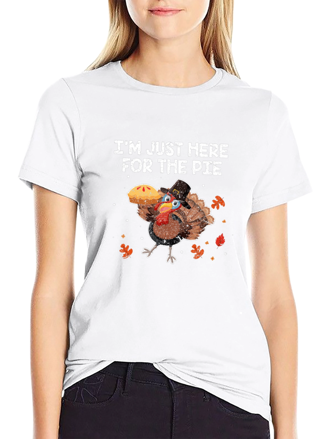 Im Just Here For The Pie Thanksgiving T-Shirt