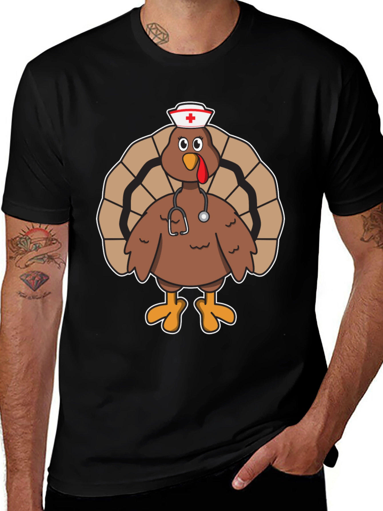 Nurse Turkey T-Shirt - Thanksgiving Medical Apparel