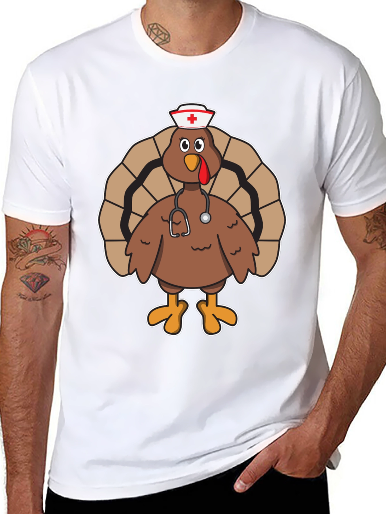 Nurse Turkey T-Shirt - Thanksgiving Medical Apparel
